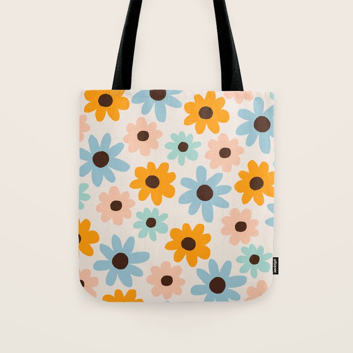 Retro Bloom 2 Tote Bag Gallery Image 1