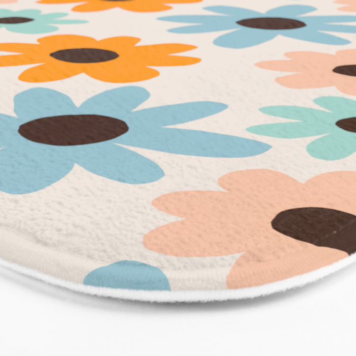 Retro Bloom 2 Bath Mat Gallery Image 3