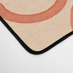 Flower Doodles in Orange & Peach Fuzz Desk Mat Gallery Image 4