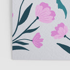 Beetle and flowers - pink and turquoise Poster Gallery Image 3