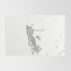 Key West White Map Rug Gallery Image 2