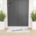 Key West White Map Welcome Mat Gallery Image 3