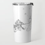 Key West White Map Travel Mug Gallery Image 2