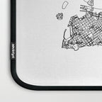 Key West White Map Laptop Sleeve Gallery Image 3