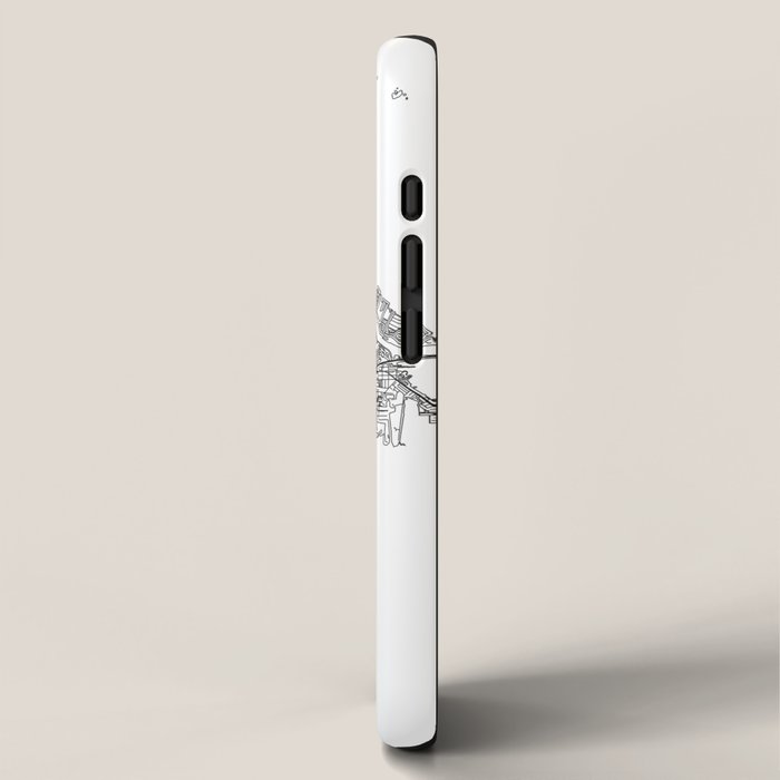 Key West White Map iPhone Case Gallery Image 2