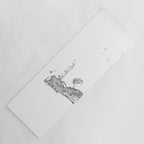 Key West White Map Yoga Mat Gallery Image 1