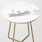 Key West White Map Side Table Gallery Image 2
