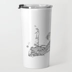 Key West White Map Travel Mug Gallery Image 3