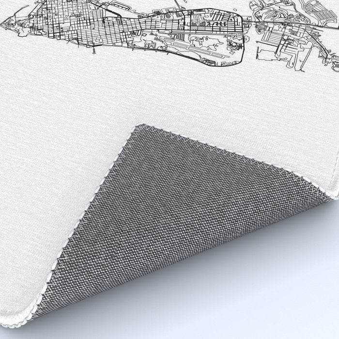 Key West White Map Rug Gallery Image 4
