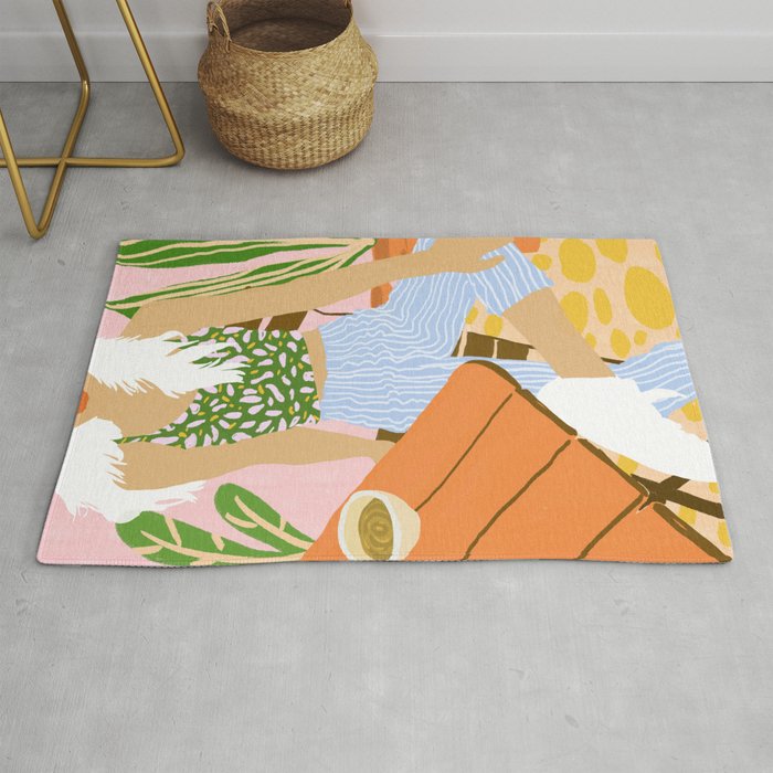 Kawa Tea #illustration #fashion Rug Gallery Image 1