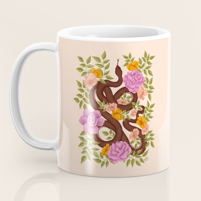 Year of the Snake-Garden Serpent in Bloom Coffee Mug Gallery Image 3