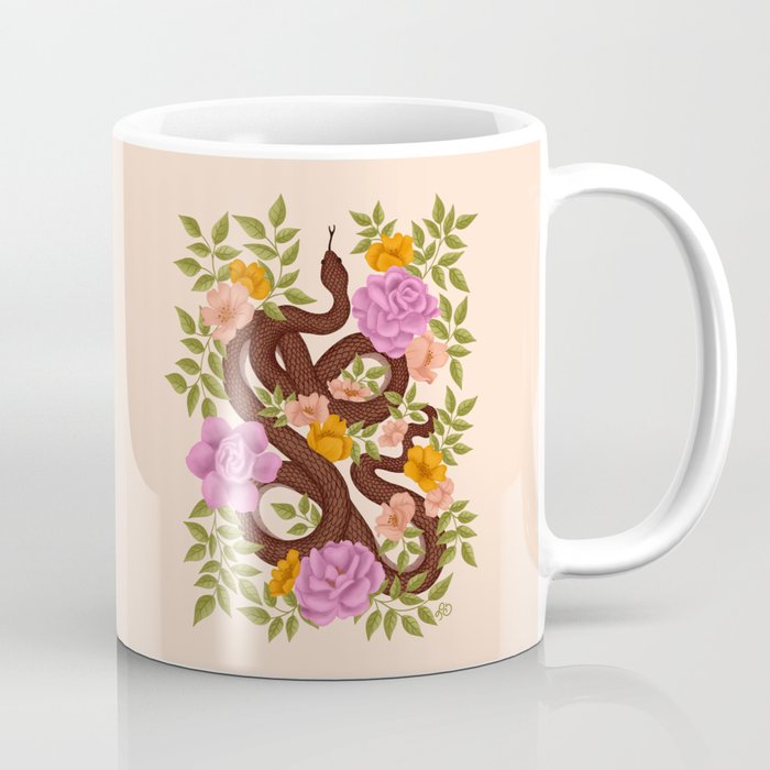 Year of the Snake-Garden Serpent in Bloom Coffee Mug Gallery Image 1