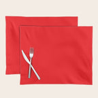 Bright Fluorescent Neon Red Fireball Placemat Gallery Image 1