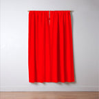 Bright Fluorescent Neon Red Fireball Window Curtain Gallery Image 3
