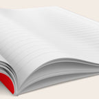 Bright Fluorescent Neon Red Fireball Notebook Gallery Image 2