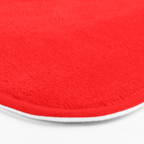 Bright Fluorescent Neon Red Fireball Bath Mat Gallery Image 3