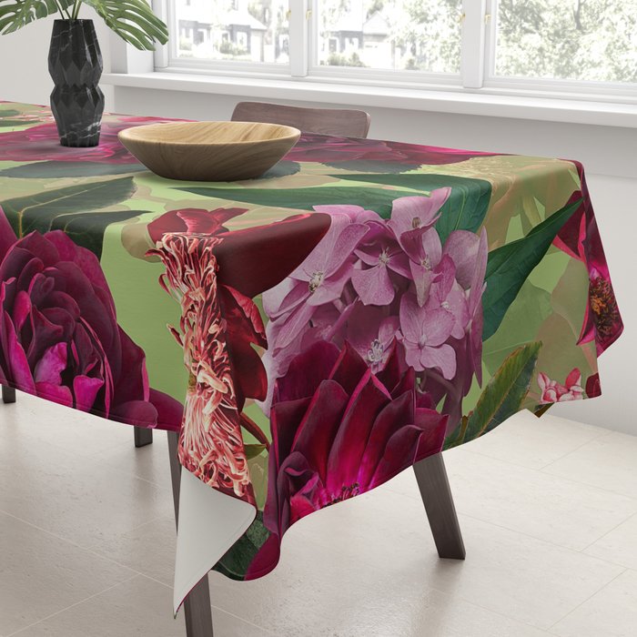 Vintage & Shabby Chic - Botanical Roses Summer Garden   Tablecloth Gallery Image 3