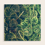 Green Leaves Wood Wall Art Gallery Image 1