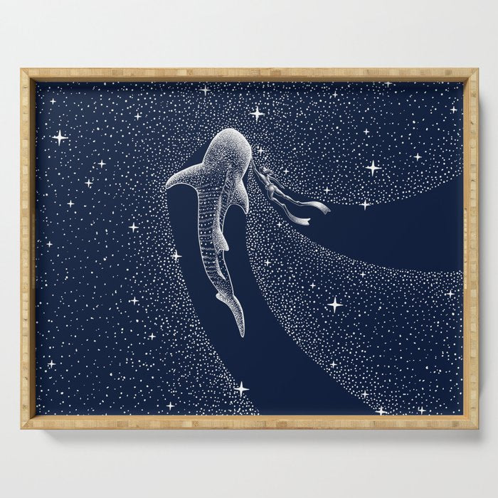 Star Eater And Diver Serving Tray Gallery Image 1