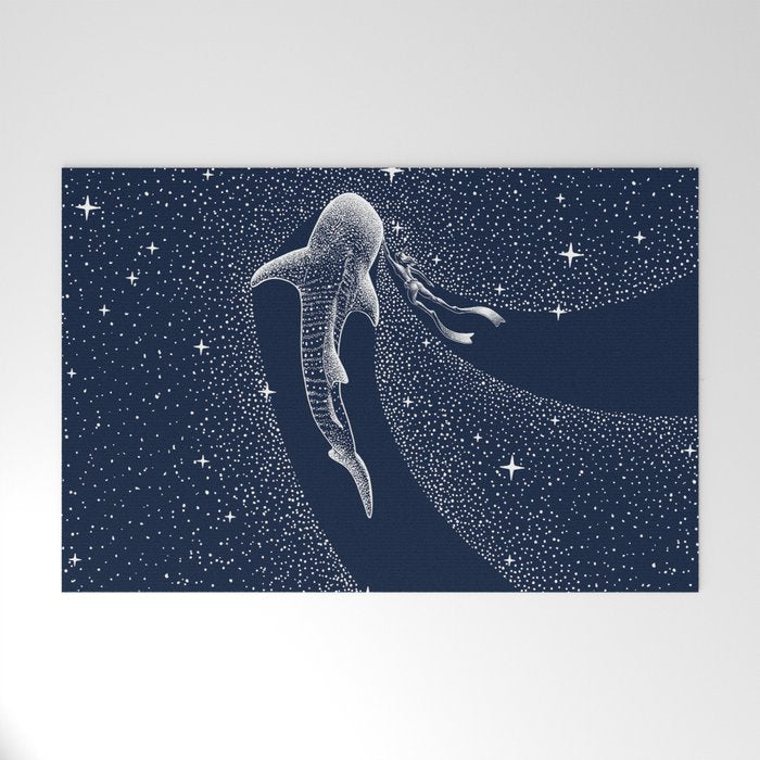 Star Eater And Diver Welcome Mat Gallery Image 1