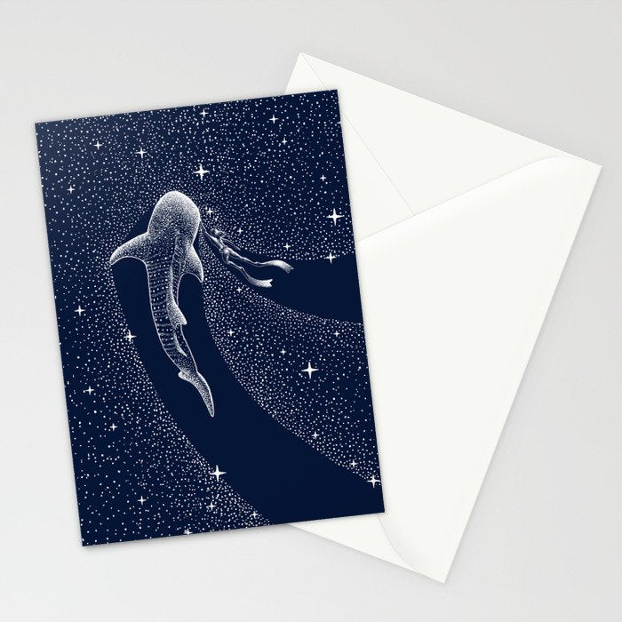 Star Eater And Diver Stationery Card Gallery Image 2