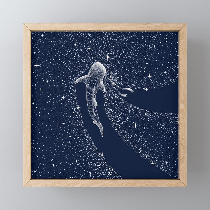 Star Eater And Diver Mini Art Print Gallery Image 1