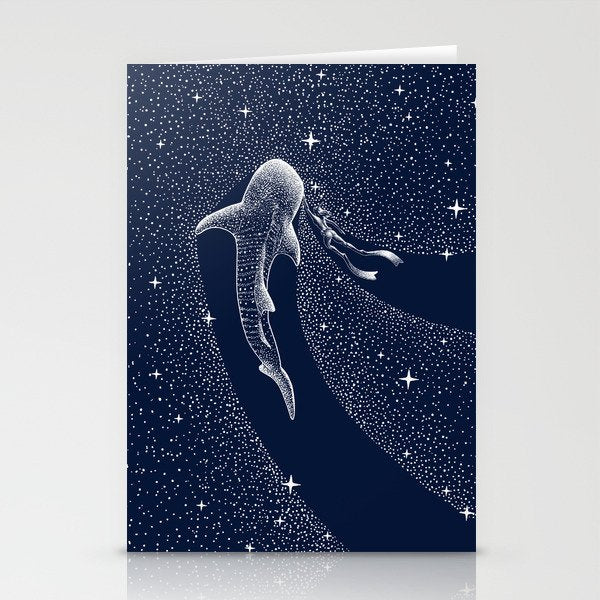 Star Eater And Diver Stationery Card Gallery Image 1