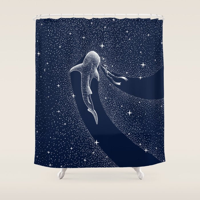 Star Eater And Diver Shower Curtain Gallery Image 1