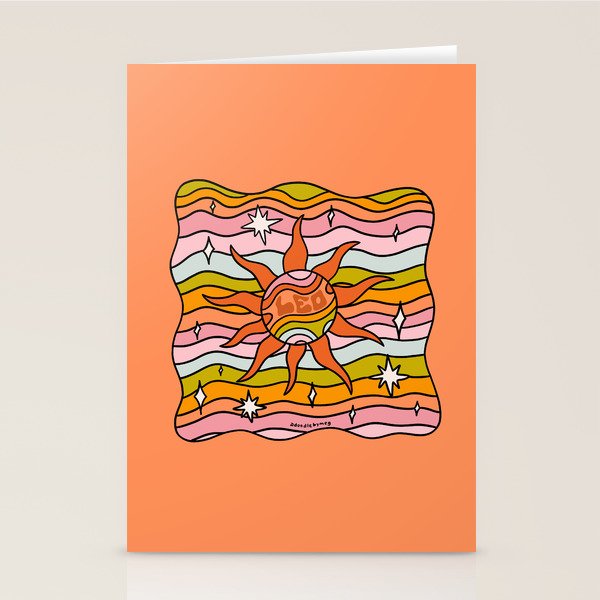 Leo Planet Stationery Card Gallery Image 1