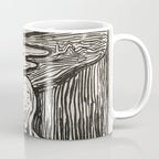 Edvard Munch The Scream Woodblock  Coffee Mug Gallery Image 1