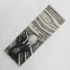 Edvard Munch The Scream Woodblock  Yoga Mat Gallery Image 1
