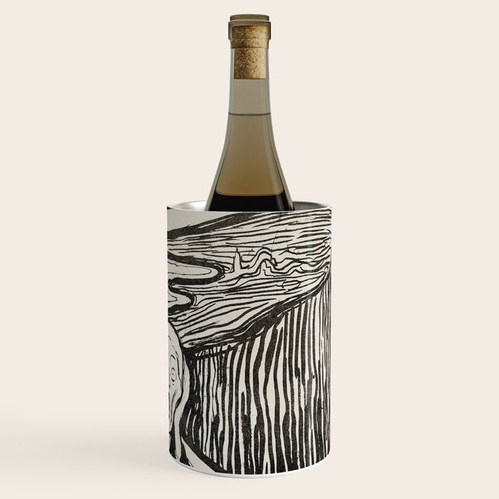 Edvard Munch The Scream Woodblock  Wine Chiller Gallery Image 3