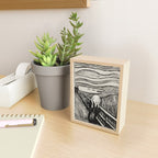 Edvard Munch The Scream Woodblock  Mini Art Print Gallery Image 2