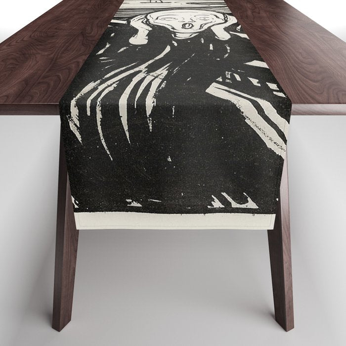 Edvard Munch The Scream Woodblock  Table Runner Gallery Image 1