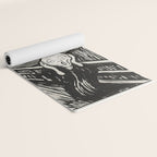 Edvard Munch The Scream Woodblock  Yoga Mat Gallery Image 2