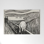 Edvard Munch The Scream Woodblock  Welcome Mat Gallery Image 1