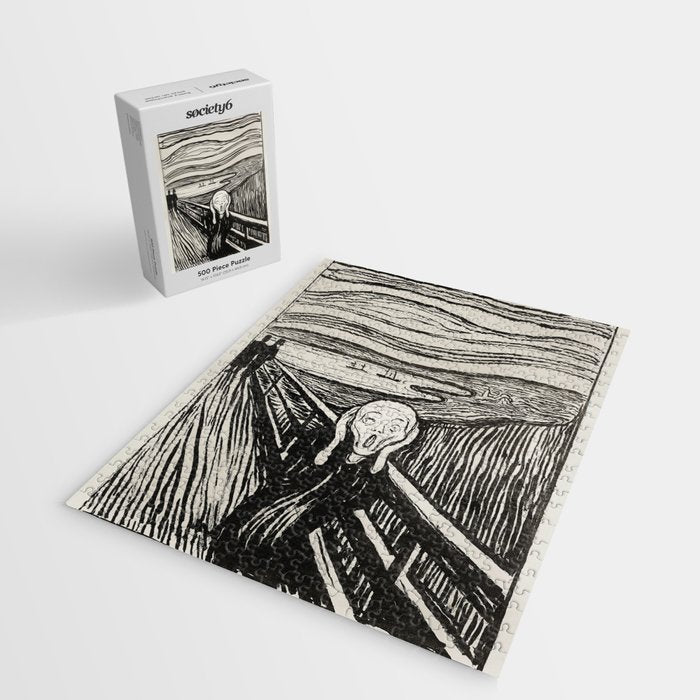Edvard Munch The Scream Woodblock  Jigsaw Puzzle Gallery Image 2