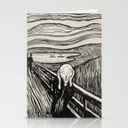 Edvard Munch The Scream Woodblock  Stationery Card Gallery Image 2