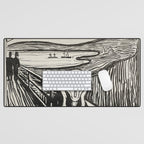 Edvard Munch The Scream Woodblock  Desk Mat Gallery Image 1