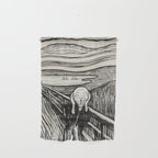 Edvard Munch The Scream Woodblock  Wall Hanging Gallery Image 1
