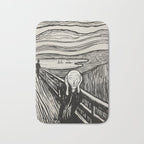 Edvard Munch The Scream Woodblock  Bath Mat Gallery Image 1