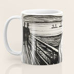 Edvard Munch The Scream Woodblock  Coffee Mug Gallery Image 3