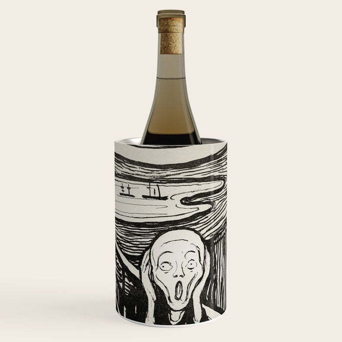 Edvard Munch The Scream Woodblock  Wine Chiller Gallery Image 1