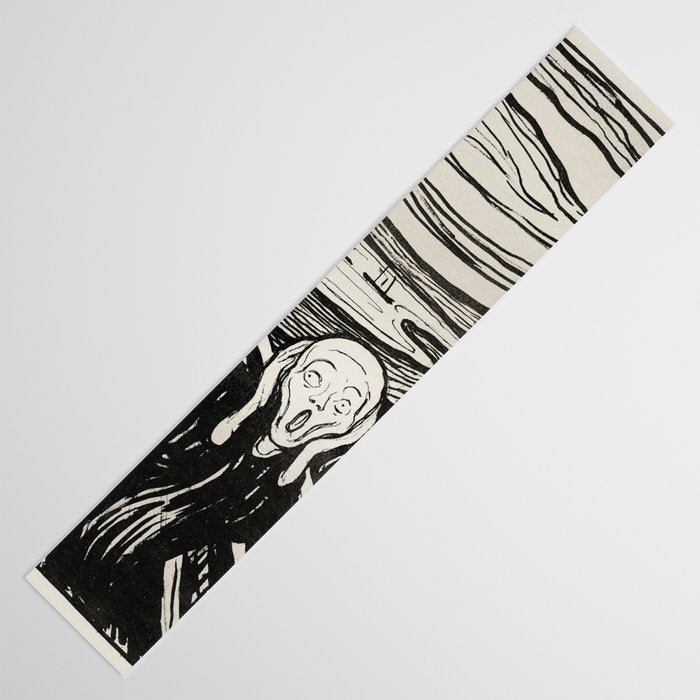 Edvard Munch The Scream Woodblock  Table Runner Gallery Image 3