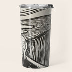 Edvard Munch The Scream Woodblock  Travel Mug Gallery Image 2