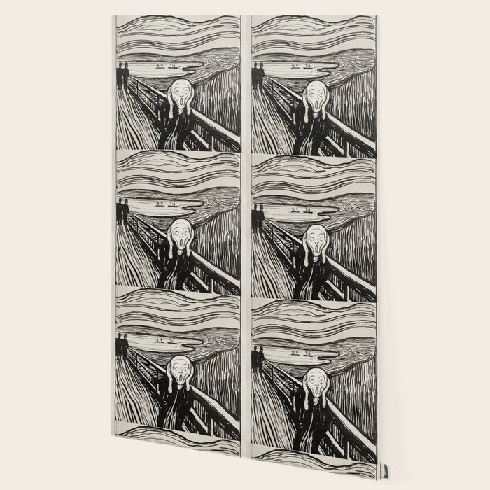 Edvard Munch The Scream Woodblock  Wallpaper Gallery Image 2