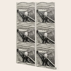 Edvard Munch The Scream Woodblock  Wallpaper Gallery Image 2