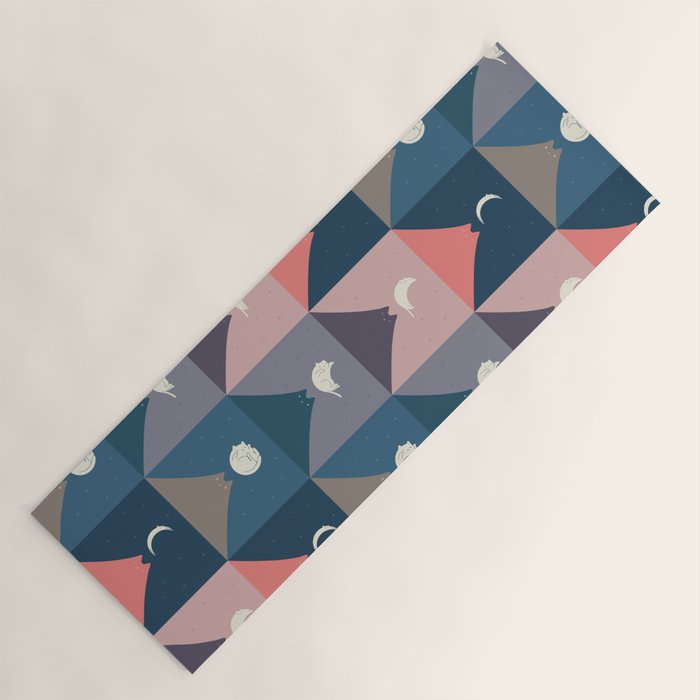 Moon Cat 2x2 Yoga Mat Gallery Image 1