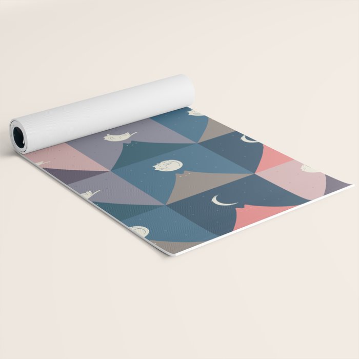 Moon Cat 2x2 Yoga Mat Gallery Image 2
