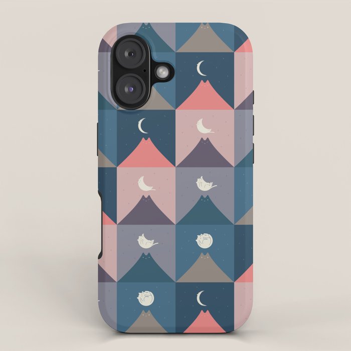 Moon Cat 2x2 iPhone Case Gallery Image 1